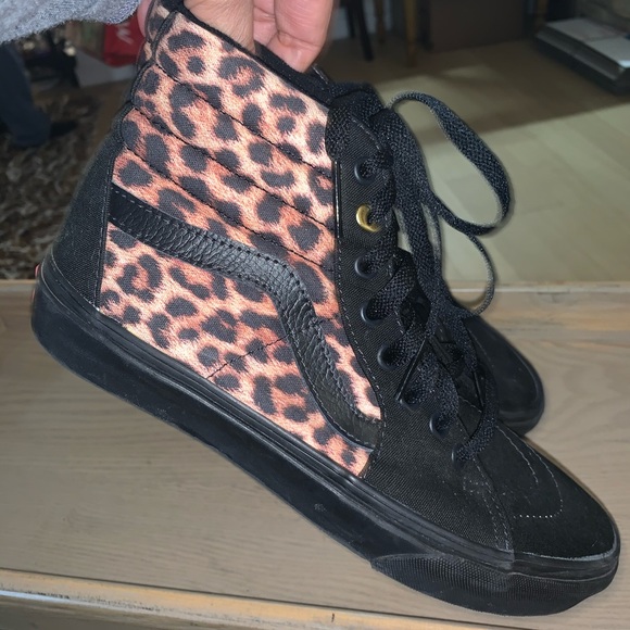 vans leopard high tops